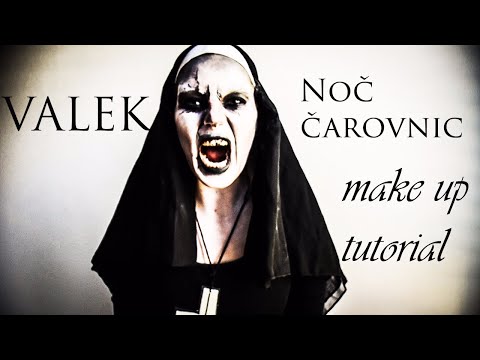Demon VALAK, srhljiva nuna :O Halloween/Noč čarovnic makeup tutorial