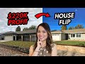 Entry Level House Flip - $220K Profit - Start to Finish, Before and After, Numbers & Takeaways