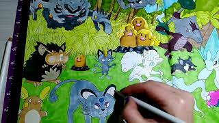 Coloring in Pokemon. screenshot 2
