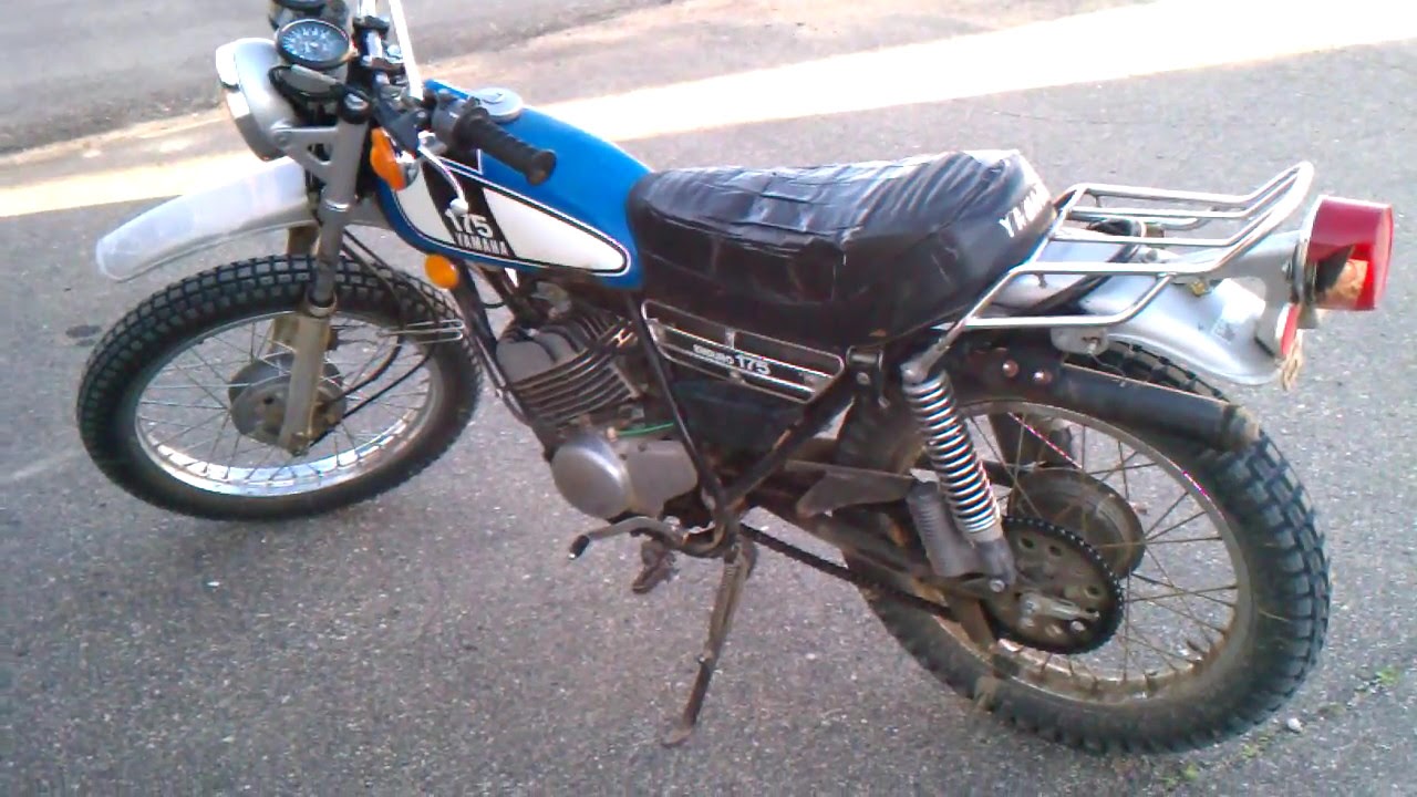 1975 yamaha dt 175 enduro ideling YouTube