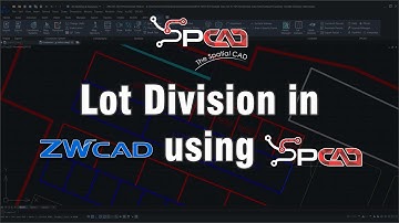 Lot Division in ZWCAD using SPCAD