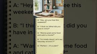 How Native Speakers Make Plans in English 🗣️ Real English Conversation #easyenglisheveryday #shorts