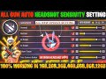 Free Fire Max Auto Headshot Trick 2026 Sensitivity Setting | 2gb, 4gb, 6gb Ram Headshot Sensitivity