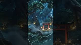 Magical Shrine Scene That Feels Stolen From Studio Ghibli #anime #aesthetic #loop
