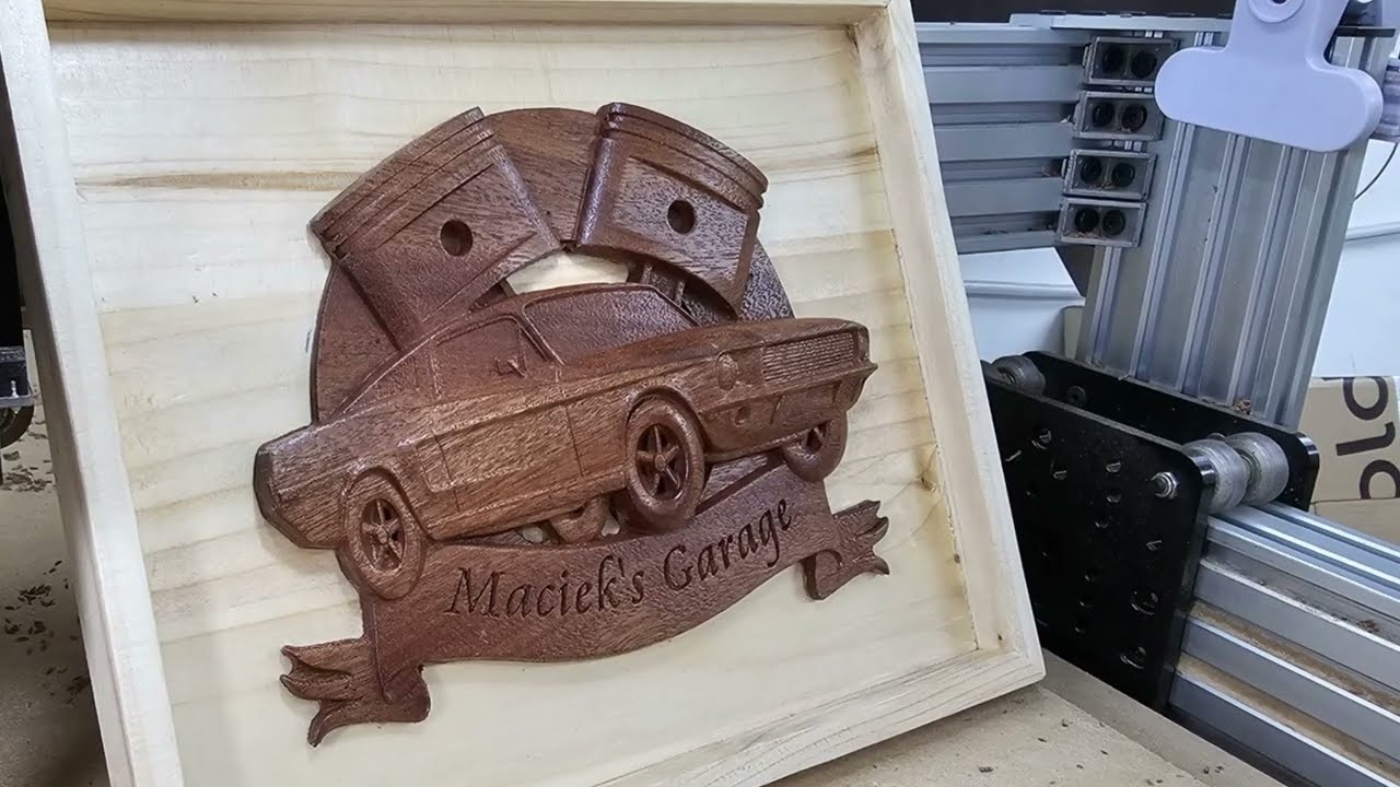 Making a sign with Openbuilds CNC router.