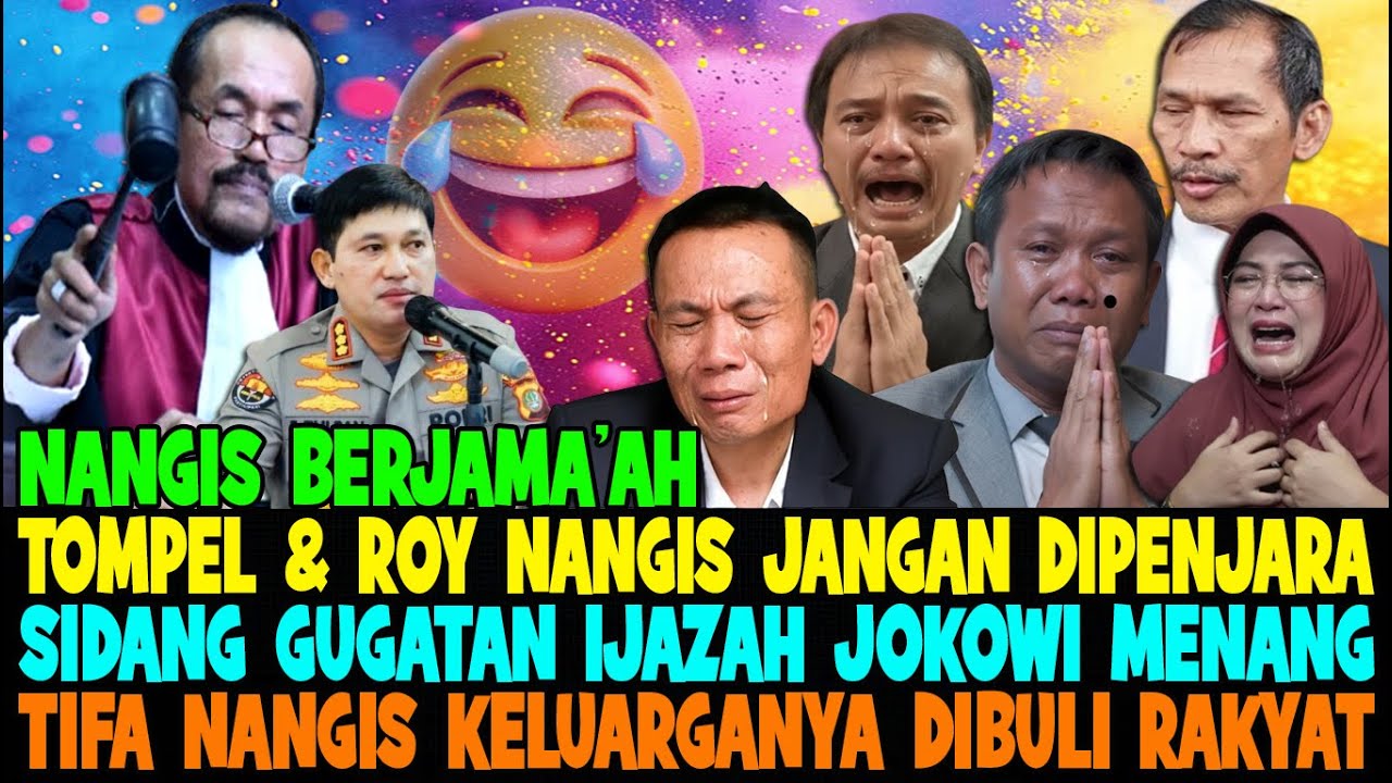 RESMI 🔥 SIDANG GUGATAN IJAZAH JOKOWI MENANG LAGI 🔥 TOMPEL & ROY SURYO NANGIS MINTA JANGAN DIPENJARA