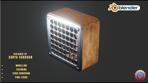 SPEAKER BOX 3D MODELLING & EEVEE RENDERING || BLENDER 2.9