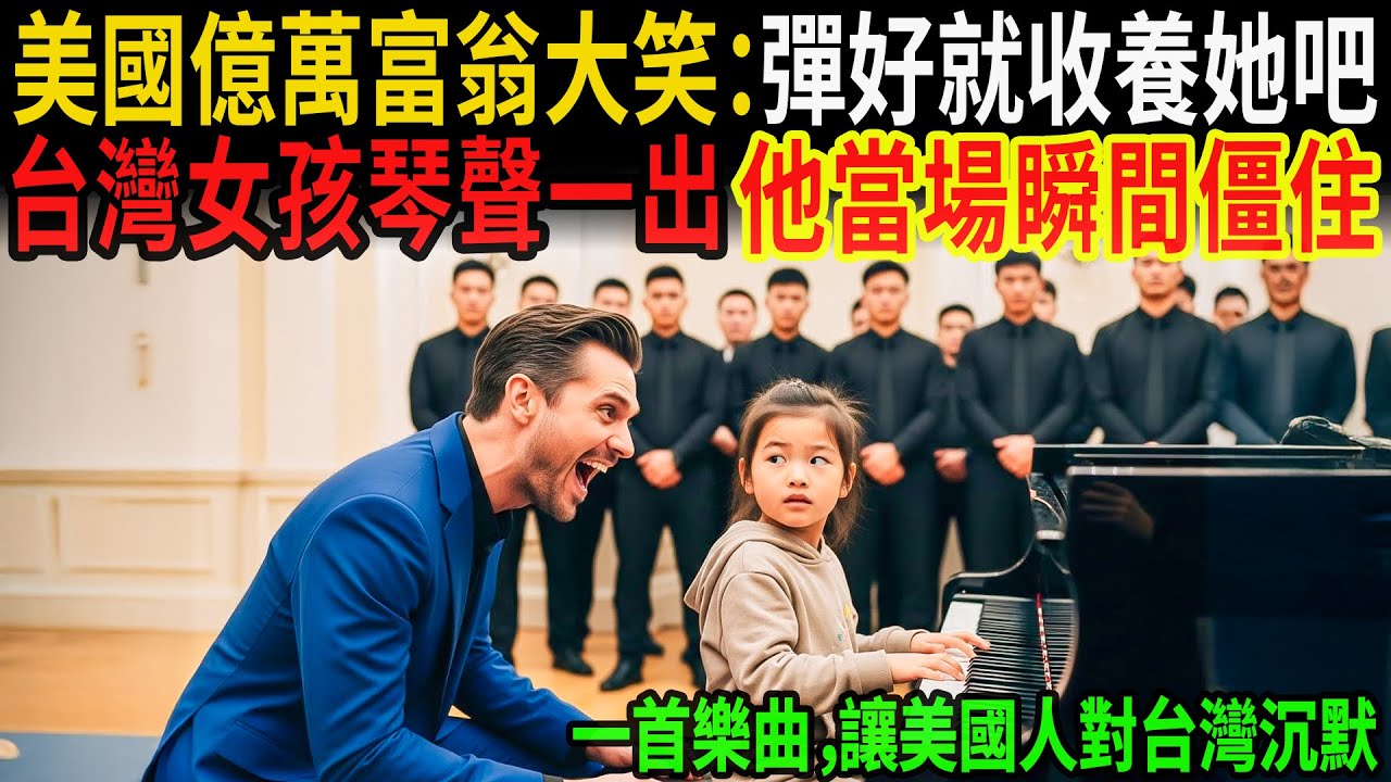（一首樂曲，讓美國人對台灣沉默）「如果她彈得好，我就收養她！」美國億萬富翁大笑著說出口，直到台灣女孩的琴聲，讓他當場僵住！