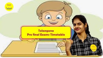 Telangana Class 10 2022-23 Prefinal Exam Dates