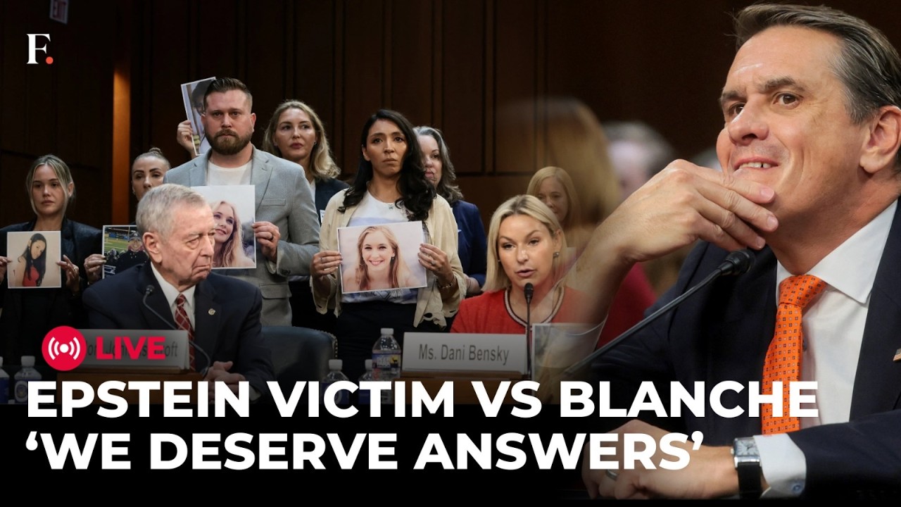 LIVE: Epstein Survivor Confronts Trump's Todd Blanche During Heated Epstein Files Debate thumbnail
