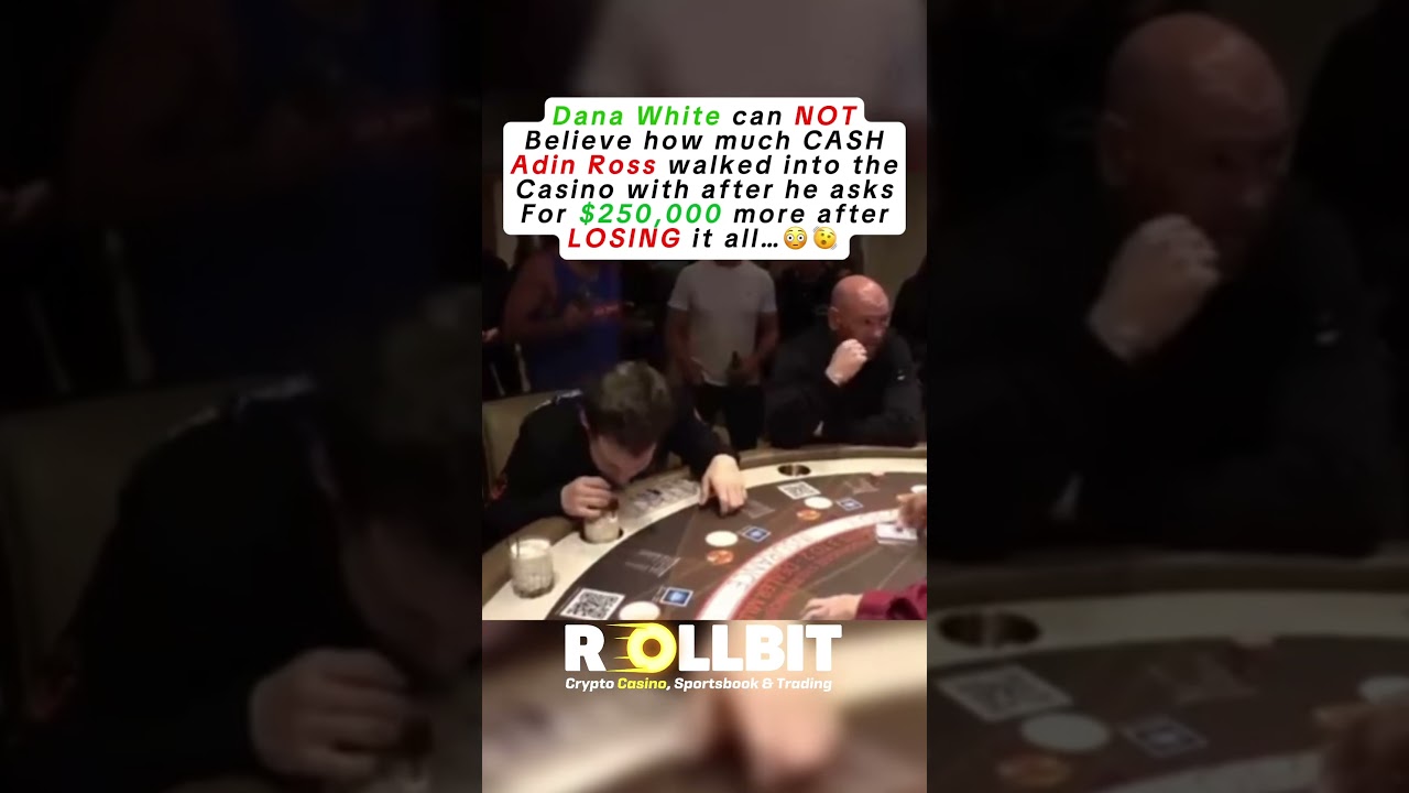 spectacle casino Dana SHOCKED at Adins Dodgy Cash😳 casino gambling adinross adin dana danawhite blackjack