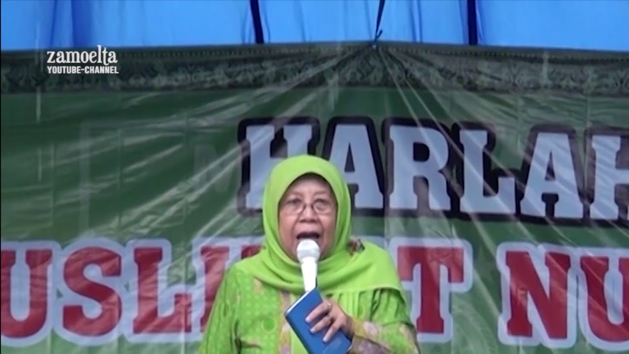 MUSLIMAT NU merupakan Organisasi Terbesar didunia   Pengajian oleh HJ Marsruroh Wahid