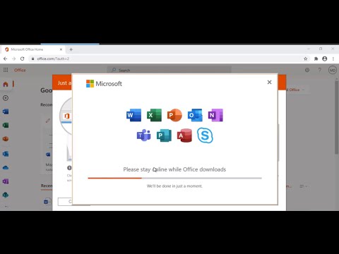 Downloading and running Office Applications from the web portal