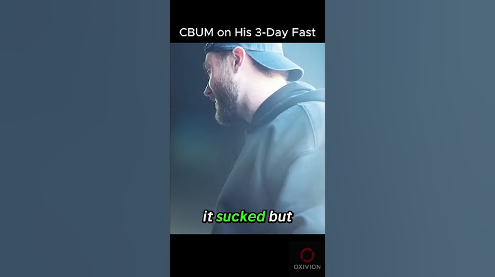 CBum Explains Why He Did a 3-Day Fast #cbum #fasting