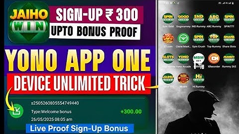 ALL YONO APP ONE DEVICE UNLIMITED TRICK | TOP RUMMY ONE DEVICE CLONE TRICK | Yono Apps Clone Kare