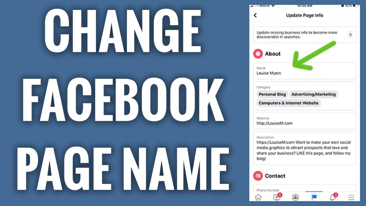 How To Change Facebook Page Name On Facebook App In 2022 YouTube