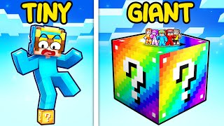 TINY vs GIANT Lucky Block in Minecraft!