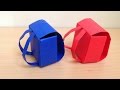 折り紙のランドセル 立体　折り方 backpack 3D Origami