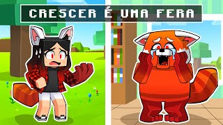 SAAHZINHA VIVENDO como RED CRESCER É UMA FERA no MINECRAFT! 😱