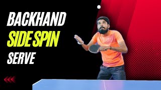 Backhand side spin serve | serve tutorials in table tennis @Risingtabletennis