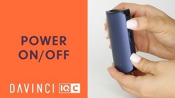 How To Power On/Off the IQC Vaporizer