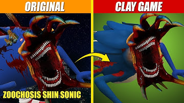 Making Zoochosis Shin Sonic with Clay Game | SPORE