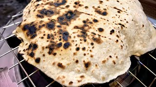 How to make Soft Phulka / Roti / Chapathi over flame | Healthy Oats Phulka | Puffed Indian Oats Roti