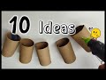 10 GENIALES IDEAS CON TUBOS DE PAPEL // Manualidades con rollos de papel // Crafts with paper tubes