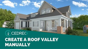 [Cedreo Tutorial] How to Create a Roof Valley Manually?