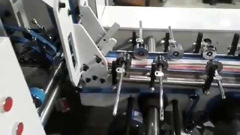 High seepd Crash Lock Bottom Automatic Folding Gluing  Machine ZH-880BFT