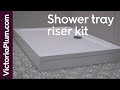 How to fit a shower tray riser kit  bathroom installation tips from victoria plum