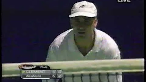 Clement vs Agassi Australian Open final 2001