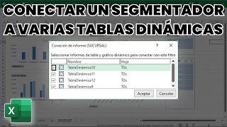 Conectar un Segmentador de datos a varias Tablas dinámicas en Excel #shorts screenshot 5