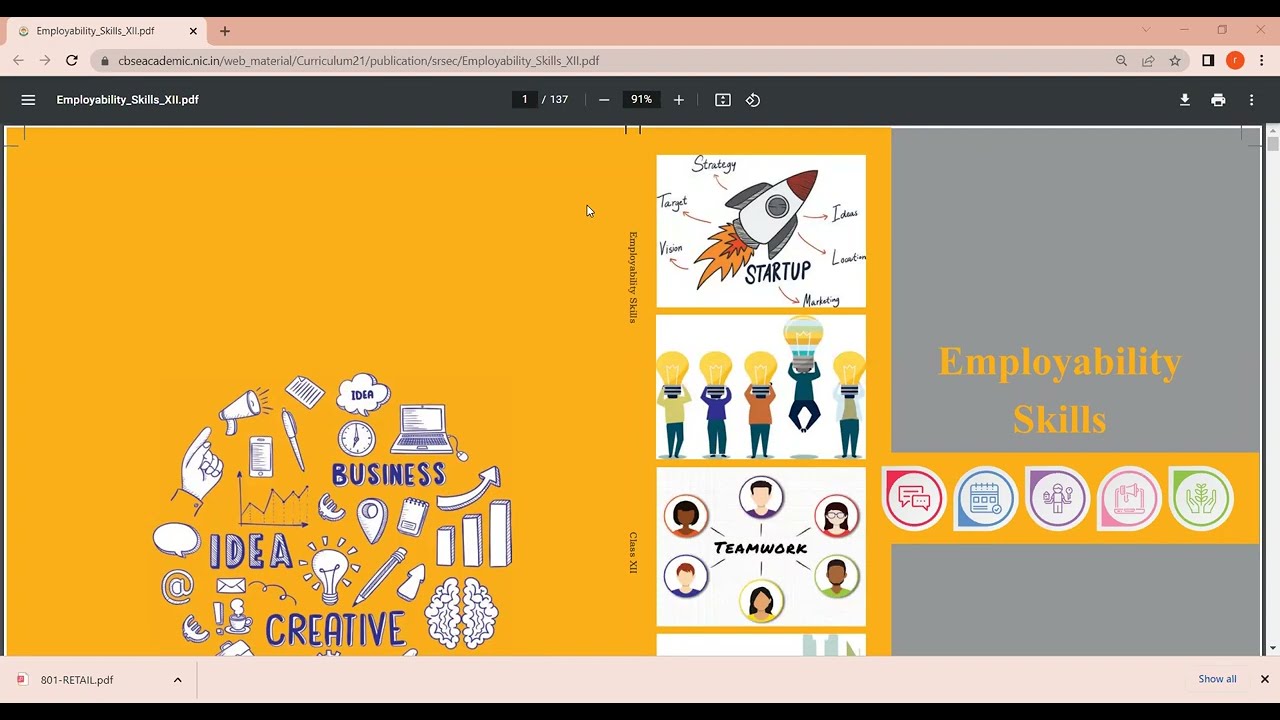 EMPLOYABILITY SKILLS BOOK PDF II CBSE SKILL SUBJECTS II EMPLOABILITY EMPLOYABILITY SKILLS BOOK PDF II CBSE SKILL SUBJECTS II EMPLOABILITY