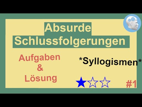 Absurde Schlussfolgerungen Video 1 | Syllogismen | Einfache Aufgaben mit Lösung, Tipps und Erklärung