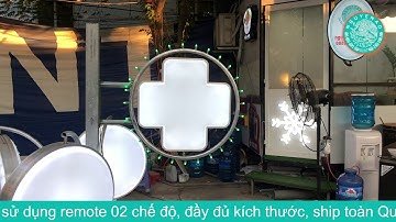 Bảng hiệu hộp đèn Nhà thuốc xoay  - Led viền -  Remote - NguyenAD.com