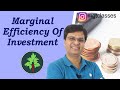 Marginal Efficiency Of Investment in Hindi