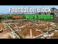 Building a house in ghana   black american lady building dream house in africa  foundation blocks