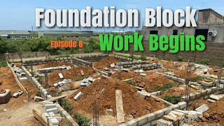 Building a House In Ghana 🇬🇭 | Black American Lady Building Dream House In Africa  Foundation Blocks