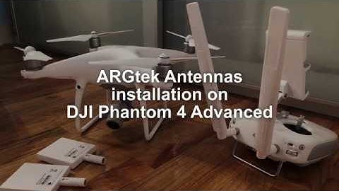 How to install ARGTech Antennas for DJI Phantom 4 Advanced or Pro and test by www.utcinema.com