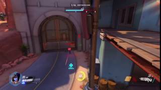 Overwatch: Widowmaker 180 jump shot hit!
