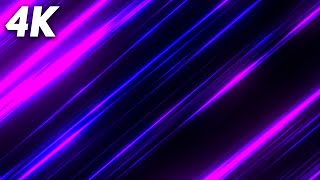 4K Speed Purple Light and Stripes - Screensaver / Background - 1 Hour