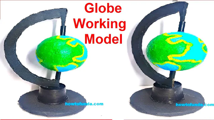 globe model for school project easy - diy - simple and easy | howtofunda
