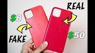 $8 Fake iPhone Leather Case vs. $50 Genuine Apple Leather Case | Is It Worth It?