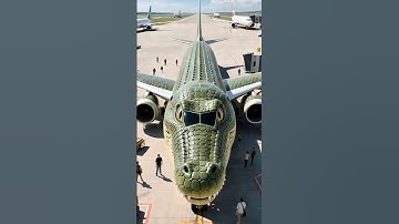 Strange Plane with Crocodile Farm #automobile #airplane #uniqueairplane #crocodilobombardino