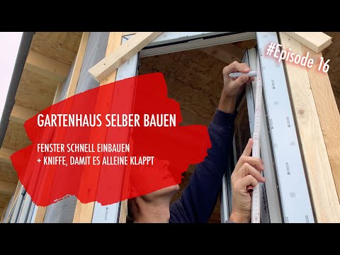 Video: Do-it-yourself-Einbau von Fenstern in einem Holzhaus