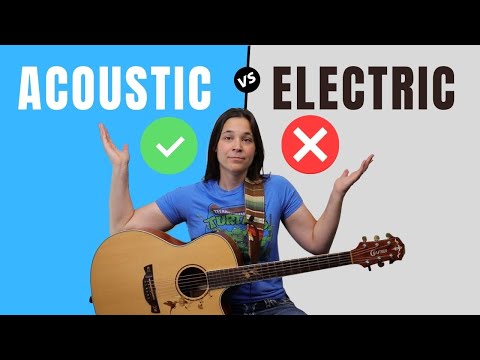 PROS U0026 CONS - Acoustic VS Electric Guitar For Beginners