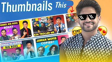 Thugesh Thumbnail This Secret😲 | Roasting thumbnail kaise Banaye pixellab se | @Thugesh