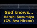 Karaoke♬ God knows... - Haruhi Suzumiya (CV. Aya Hirano) 【No Guide Melody】 Lyric Romanized