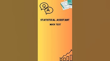 Statistical Assistant || Mock test #statisticalassistant #keralapsc #economicstatistics #statistics